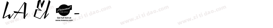 LA El 2字体转换